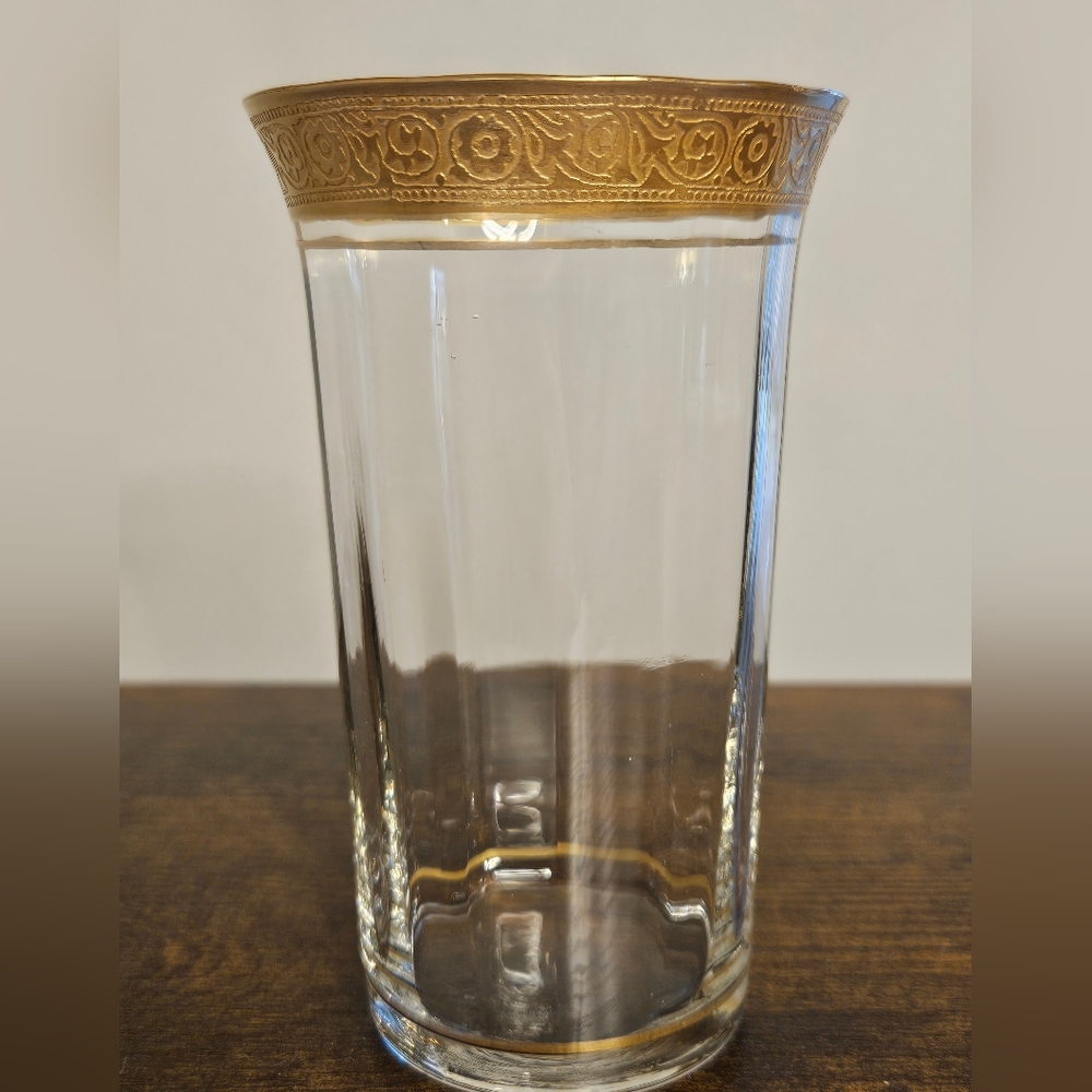 Vintage Minton 12oz. Gold Rim Glass